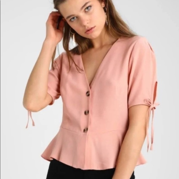 Topshop Tops - Topshop Light Pink Blouse